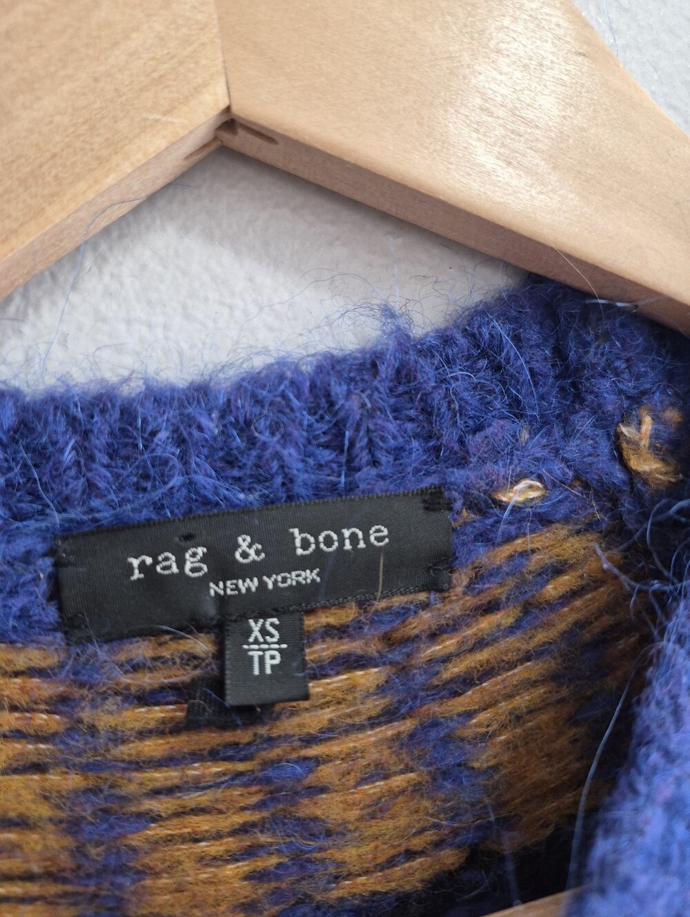 Rag & Bone Fran Fair Isle Alpaca Wool Blend Sweater Size XS - Picture 2 of 7